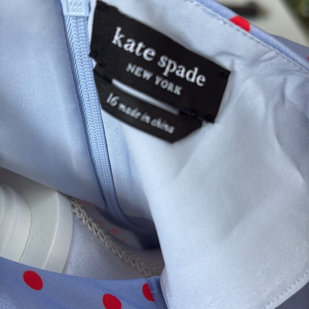 Kate Spade Spring Time Dot Ruched Top - Picture 13 of 14